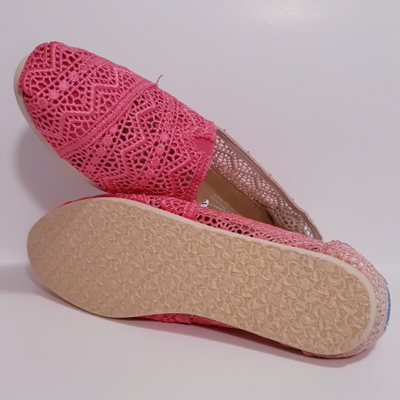 TOMS 8.5 Fuschia Dip-Dyed - Picture 2 of 4